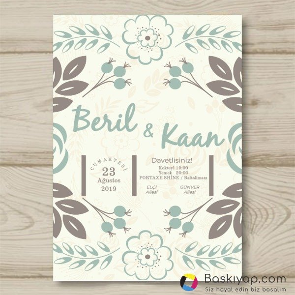 Krem Renkli Çiçekli online tasarla