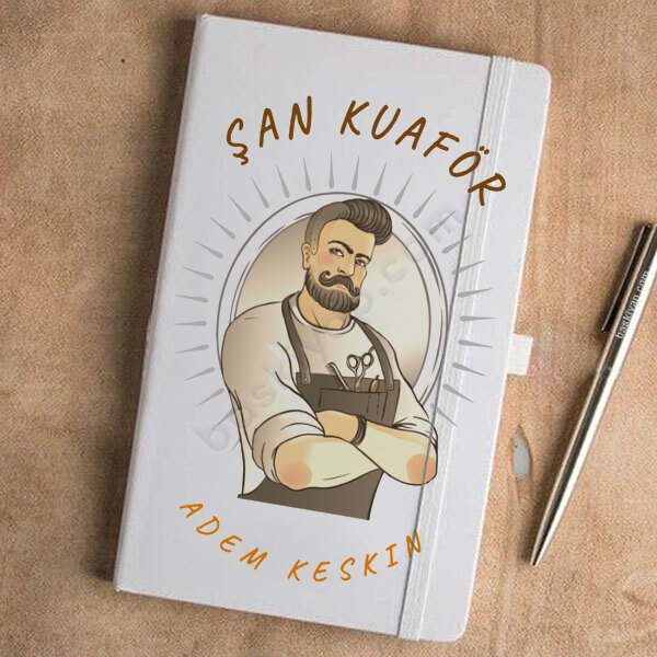 Kuaför Tasarım Kişiye Özel Defter online tasarla