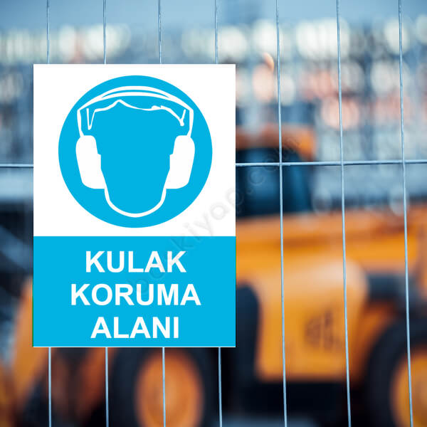 Kulak Koruma Alanı Etiketi online tasarla