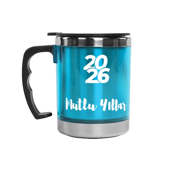 Kulplu Paslanmaz Çelik Termos Kupa 330 Ml – Turkuaz Kendin Tasarla | 16152 online tasarla