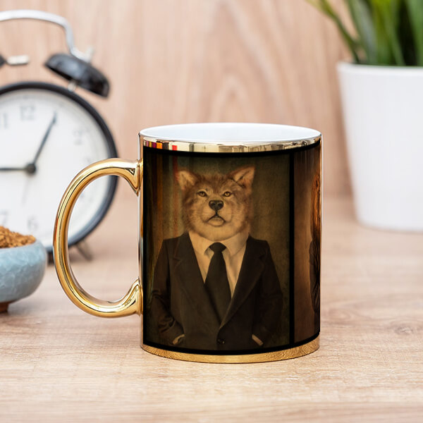 Kurt Aslan Fil İlginç Tasarımlı Gold Kupa online tasarla