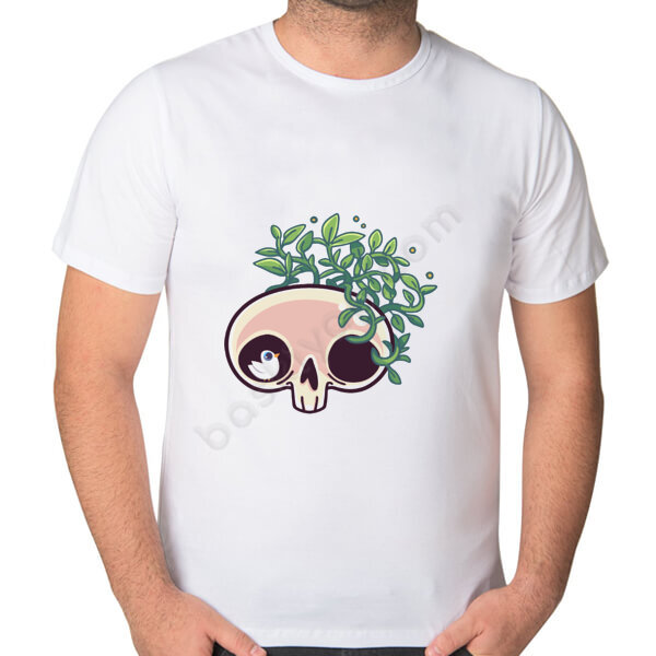 Kuru Kafa Yeşil Dal Tişört online tasarla