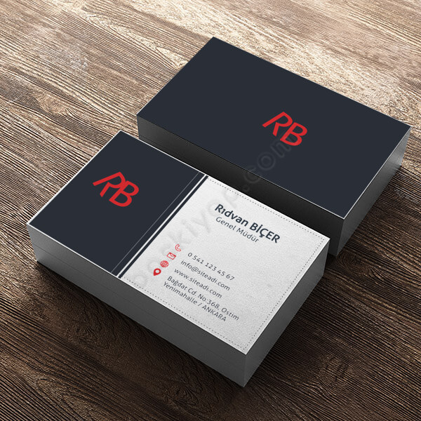 Genel Müdürlere Özel Kartvizit online tasarla