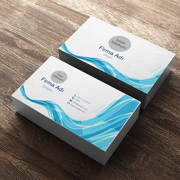 Kurumsal Kimlik - Dalgalı Mavi online tasarla