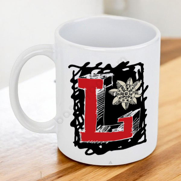 L Harfli Kupa Bardak online tasarla