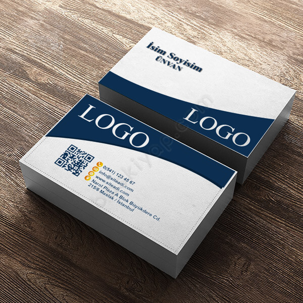 Lacivert Renkli Diş Hekimi Kartviziti online tasarla