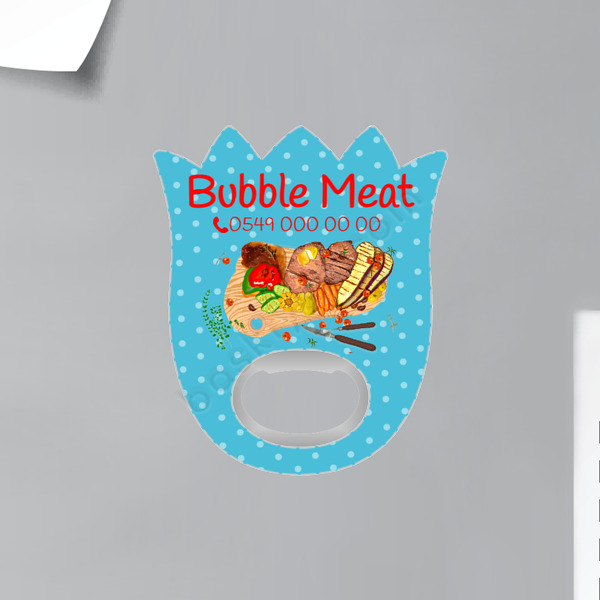 Et Restaurant Özel Lale Magnet Açacak online tasarla