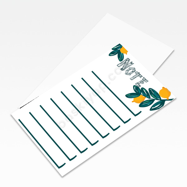 Limon Dalı Unutmayınız Kartı online tasarla