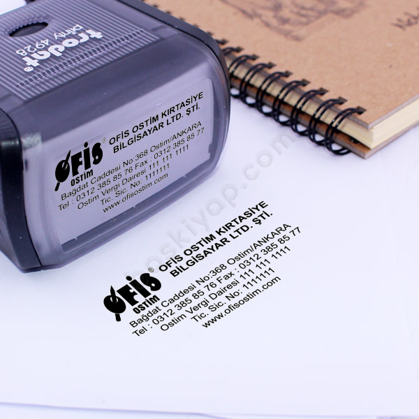 Logolu Firma Kaşesi Örneği online tasarla