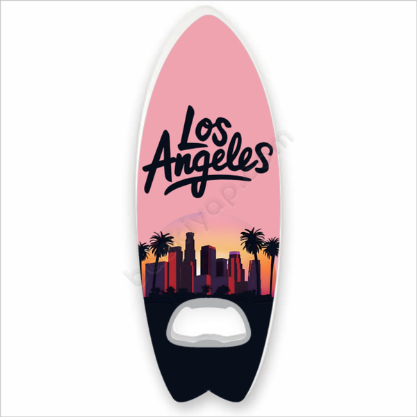 Los Angeles Tasarımlı Kişiye Özel Sörf Magnet Açacak online tasarla