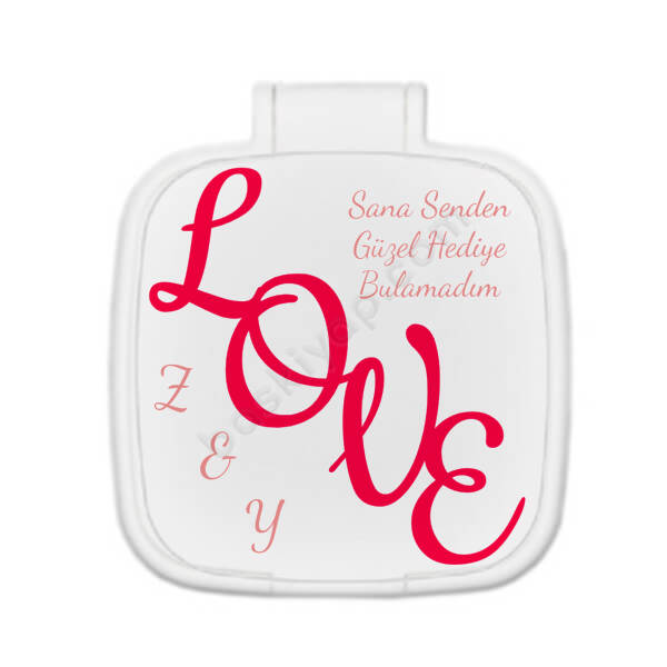 Love Desenli Ayna online tasarla