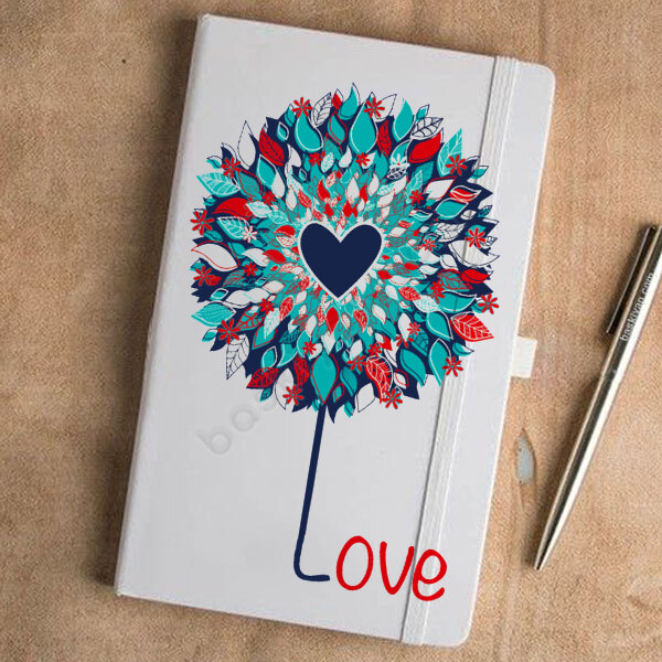 Love Tasarım Tarihsiz Beyaz Ajanda online tasarla