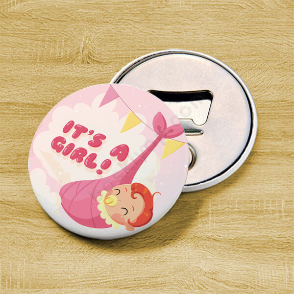 Its A Girl Tasarımlı Magnetli Açacak online tasarla