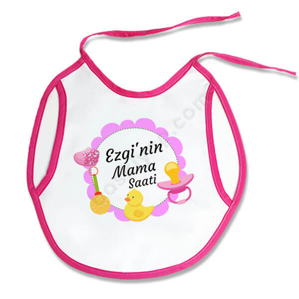 Mama Saati Tasarımlı Bebek Önlüğü online tasarla