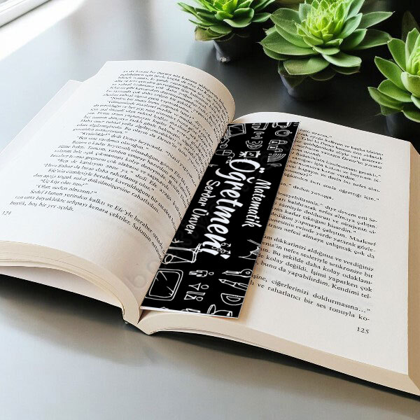 Matematik Öğretmeni Kitap Ayracı online tasarla