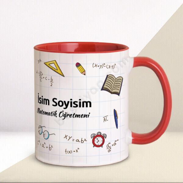 Matematik Öğretmeni Kupası Kişiye Özel online tasarla