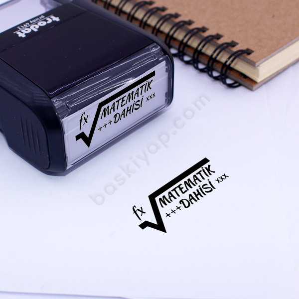 Matematik Öğretmeni Özel Kaşe online tasarla