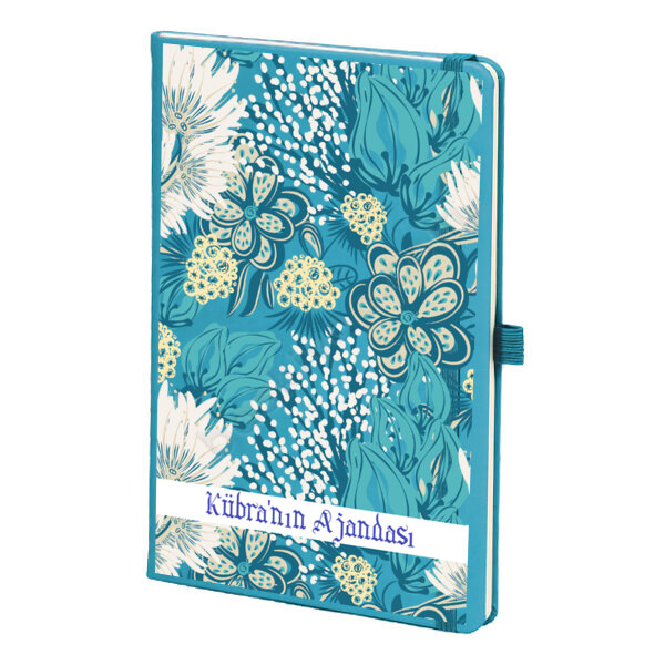 Mavi Çiçekler Mavi Ajanda online tasarla