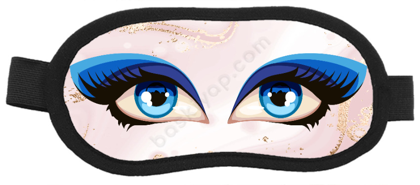 Mavi Göz Tasarımlı Göz Bandı online tasarla