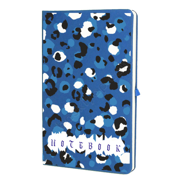 Mavi Leopar Desenli Mavi Ajanda online tasarla