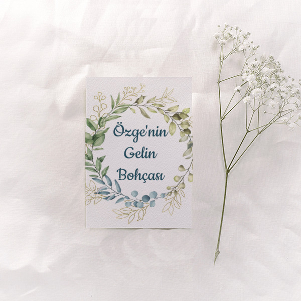 Mavi Şık Çiçekli online tasarla