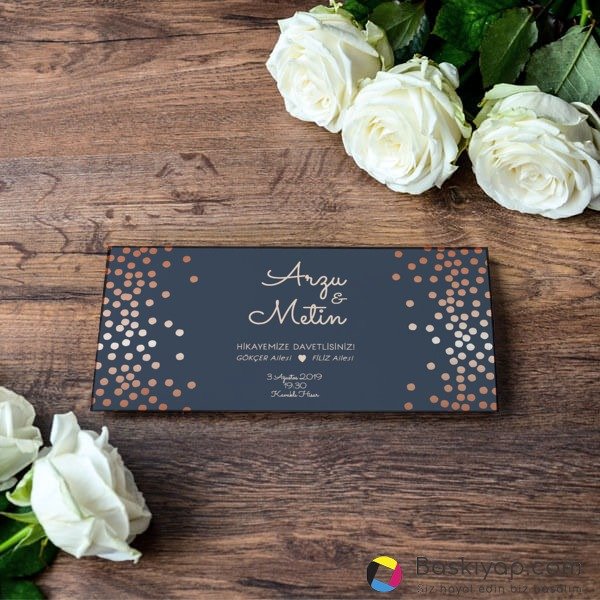 Mavi Üzeri Bronz Noktalar online tasarla