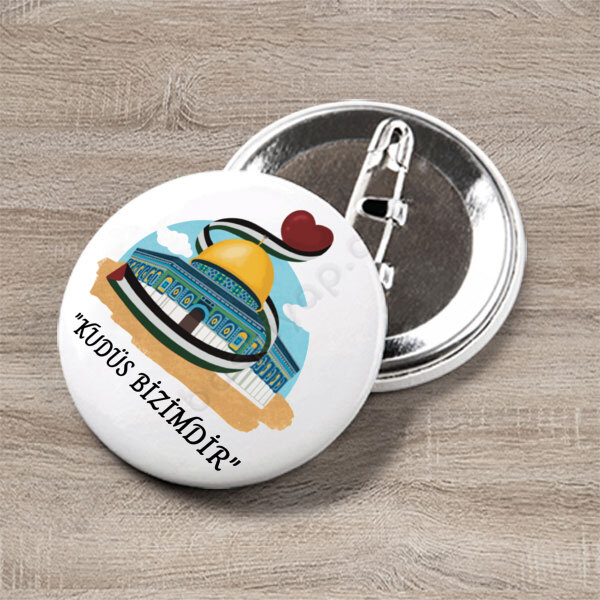 Mescid-İ Aksa Tasarımlı Rozet online tasarla