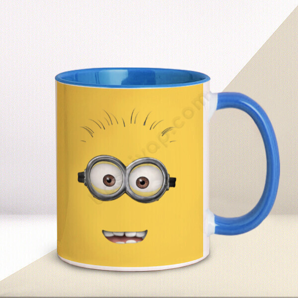 Minions Temalı Mavi Kupa Bardak online tasarla