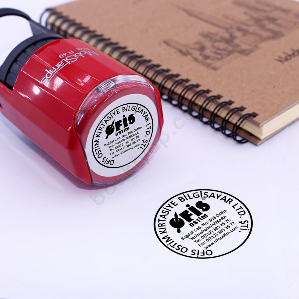 Mobistamps R50 Logolu Firma Kaşesi online tasarla