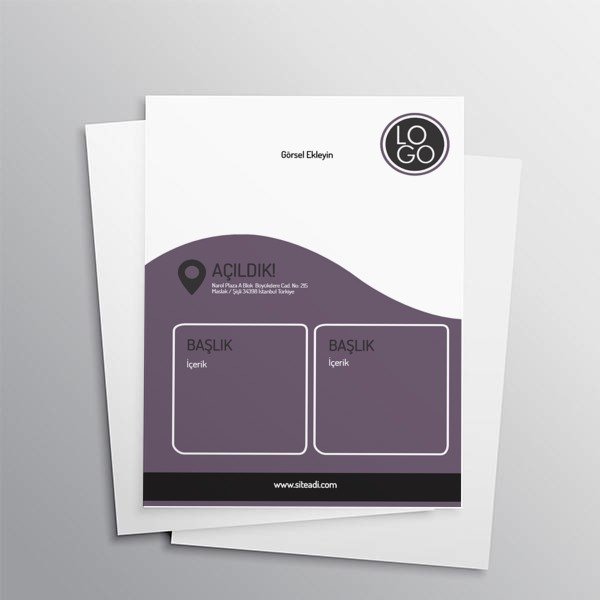 Mor Geometrik Şekiller online tasarla