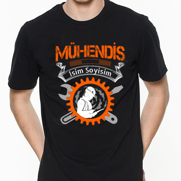 Mühendis Tasarımlı Tişört online tasarla