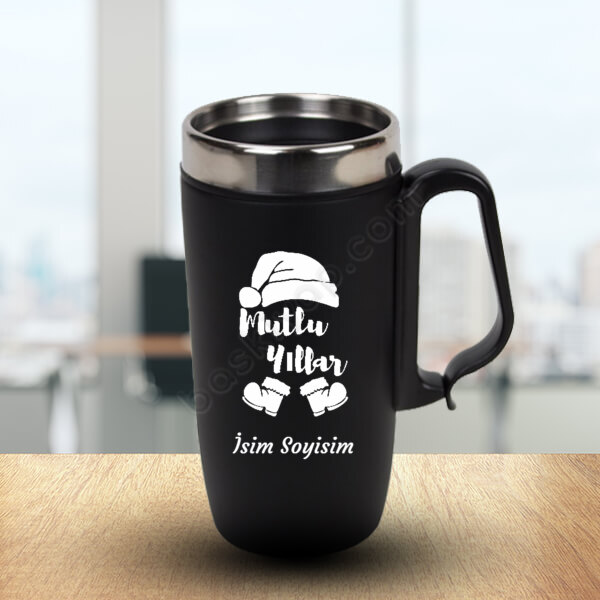 Mutlu Yıllar Tasarımlı Termos online tasarla