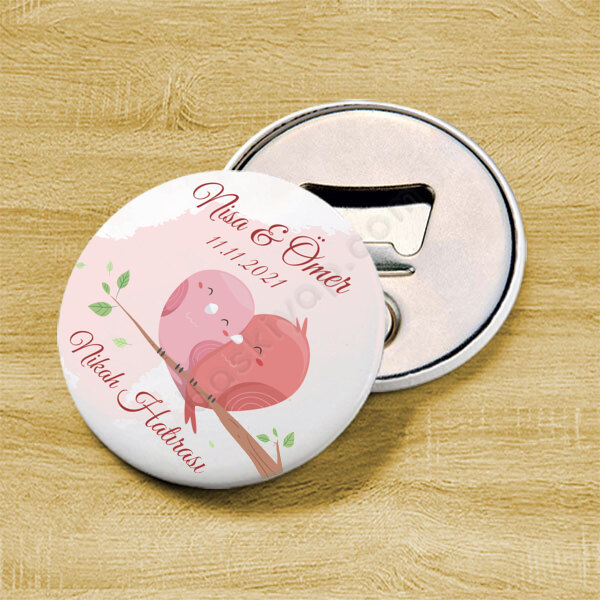 Nikah Hatırası Buton Magnet online tasarla