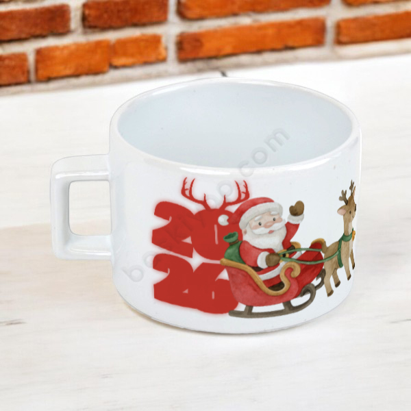 Noel Baba Tasarımlı Latte Fincan online tasarla