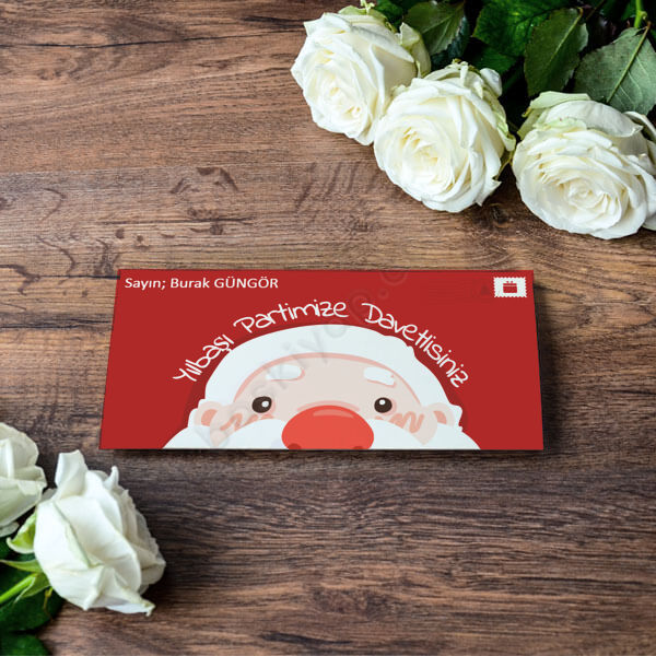 Noel Babalı Davetiye online tasarla