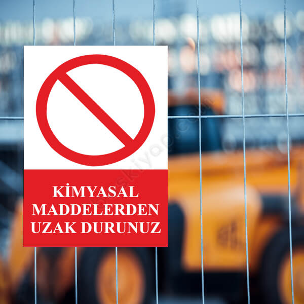 Kimyasal Maddelerden Uzak Dur Levhası online tasarla