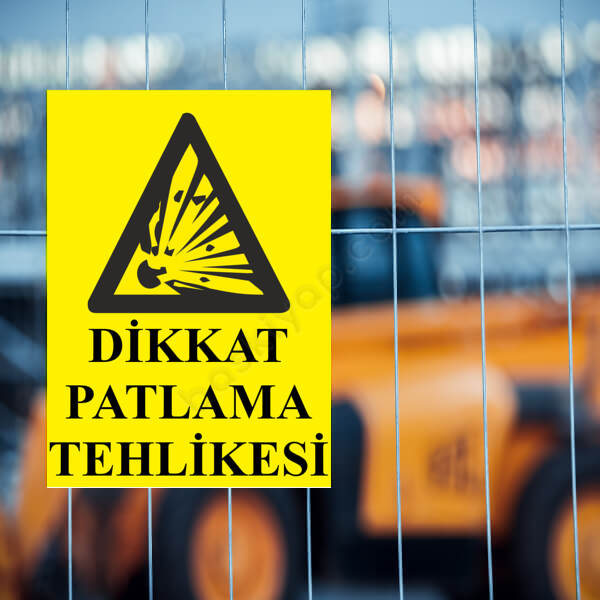 Patlama Tehlike Levhası online tasarla