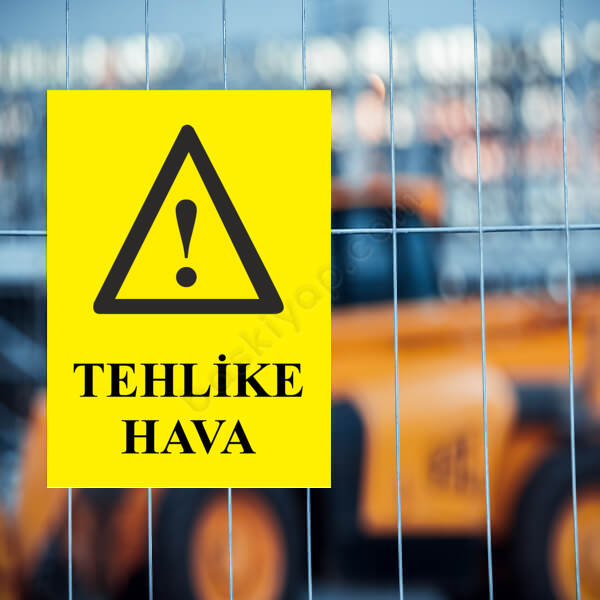 Tehlike Hava Levhası online tasarla