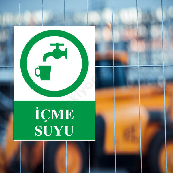 İçme Suyu Levhası online tasarla