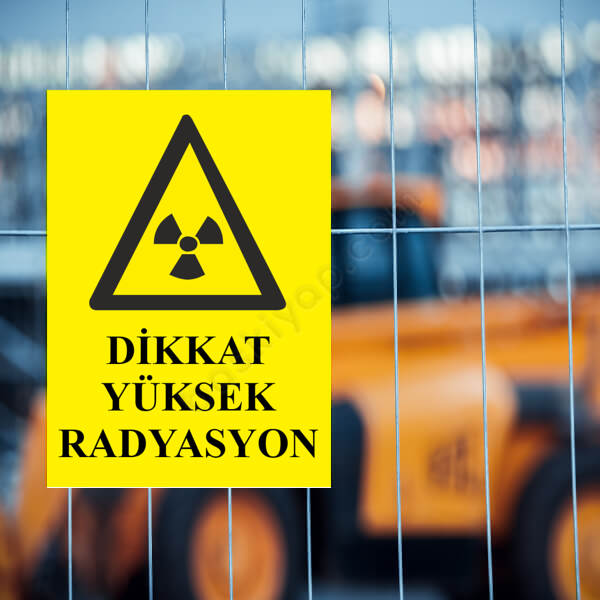 Dikkat Yüksek Radyasyon online tasarla