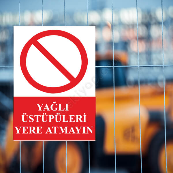 Yağlı Üstüpü Yere Atma Levhası online tasarla