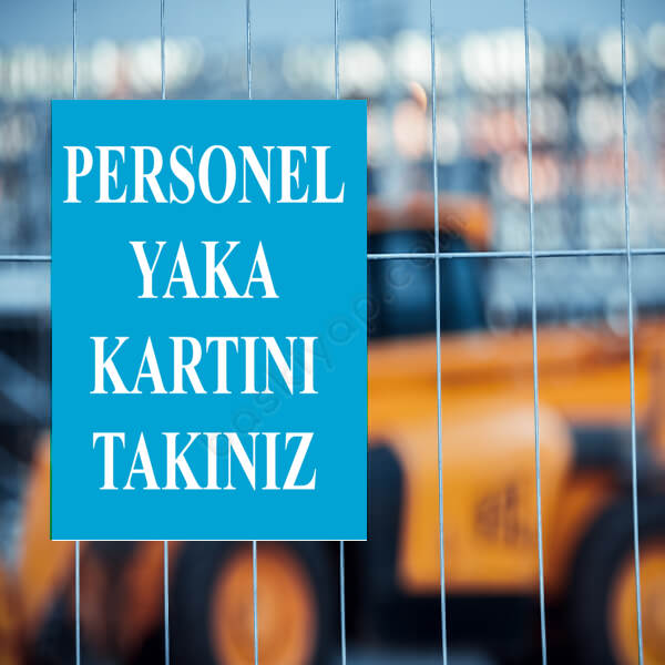 Yaka Kartınızı Tak Levhası online tasarla