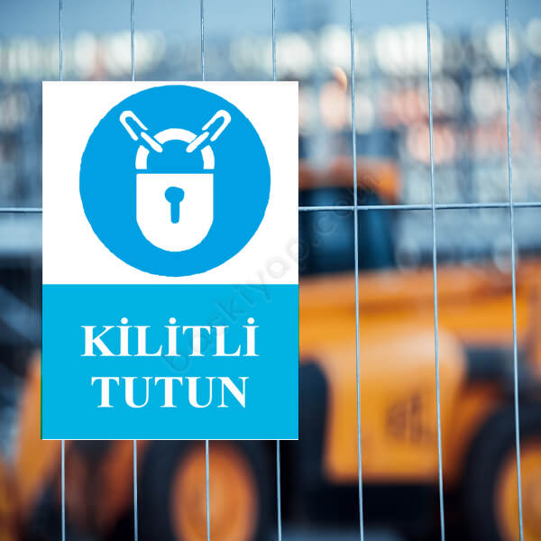 Kilitli Tutun Levhası online tasarla