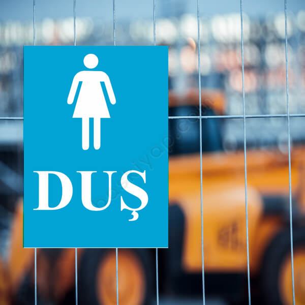 Kadın Duş Tabelası online tasarla