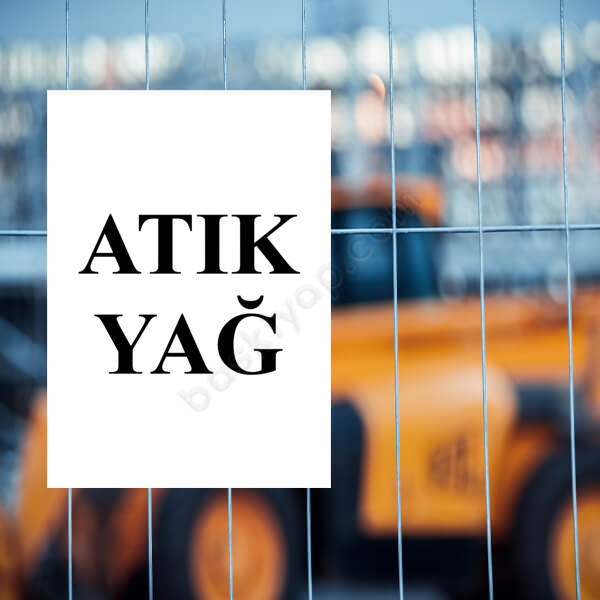 Atık Yağ Levhası online tasarla