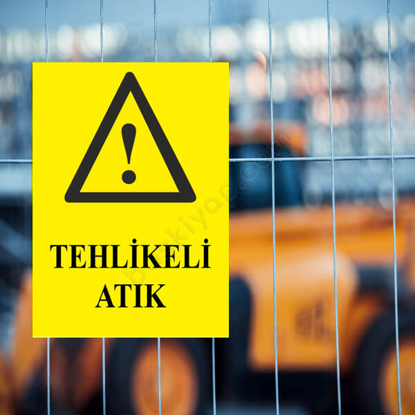 Tehlikeli Atık Levhası online tasarla