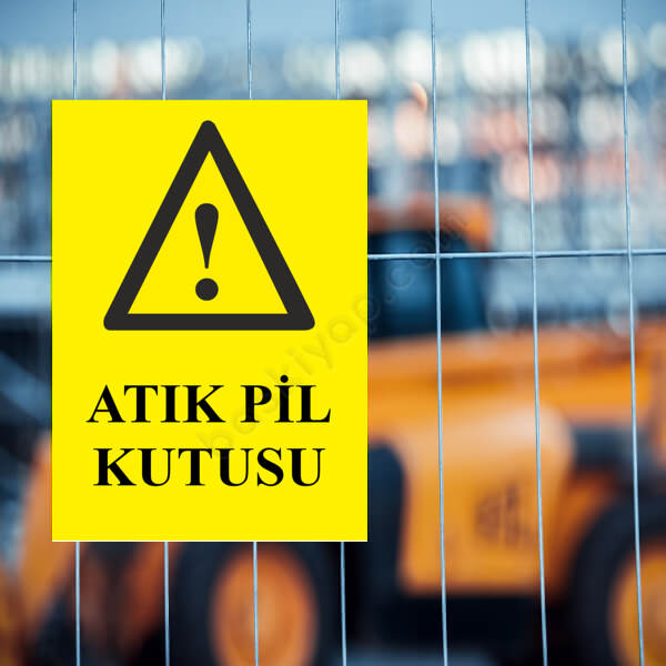 Atık Pil Kutusu Levhası online tasarla