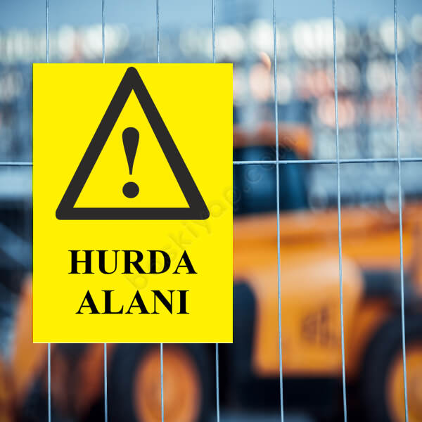 Hurda Alanı Tabelası online tasarla
