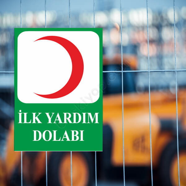 İlk Yardım Dolabı Tabelası online tasarla