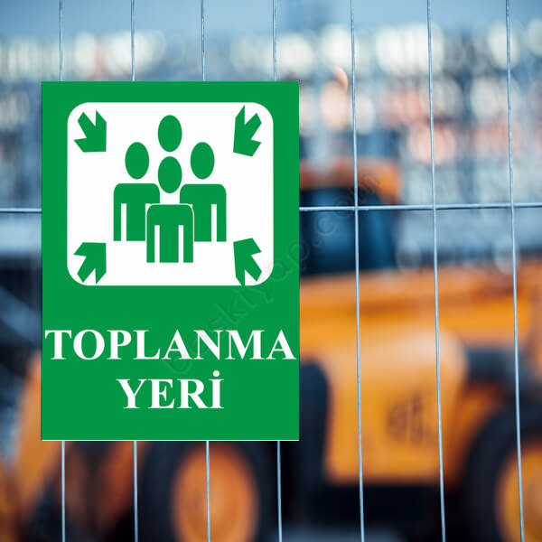 Acil Toplanma Yeri Levhası online tasarla